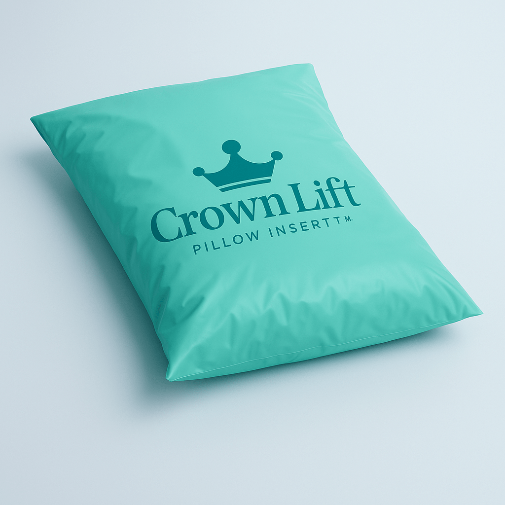 Crown Lift Insert Sleep System with Eye Mask, Gel Neck Wrap, & Travel Bag - Sanctuary Sleep Pillow