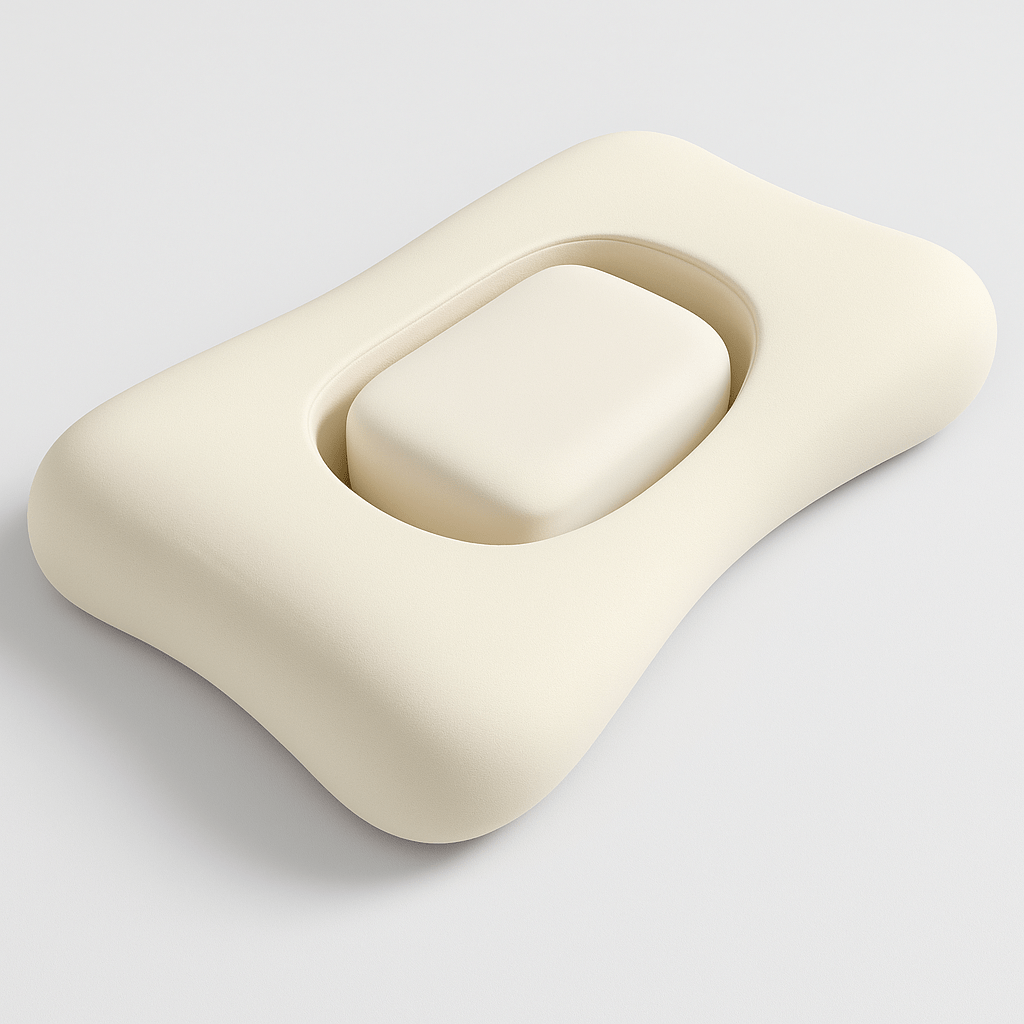 The Cornerstone Pillow™ With Crown Lift Insert™ System - Sanctuary Sleep Pillow